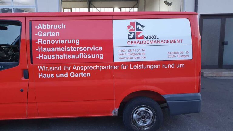 IT Folientechnik Ludwigsburg, Folienbeschriftungen Fahrzeugdruck